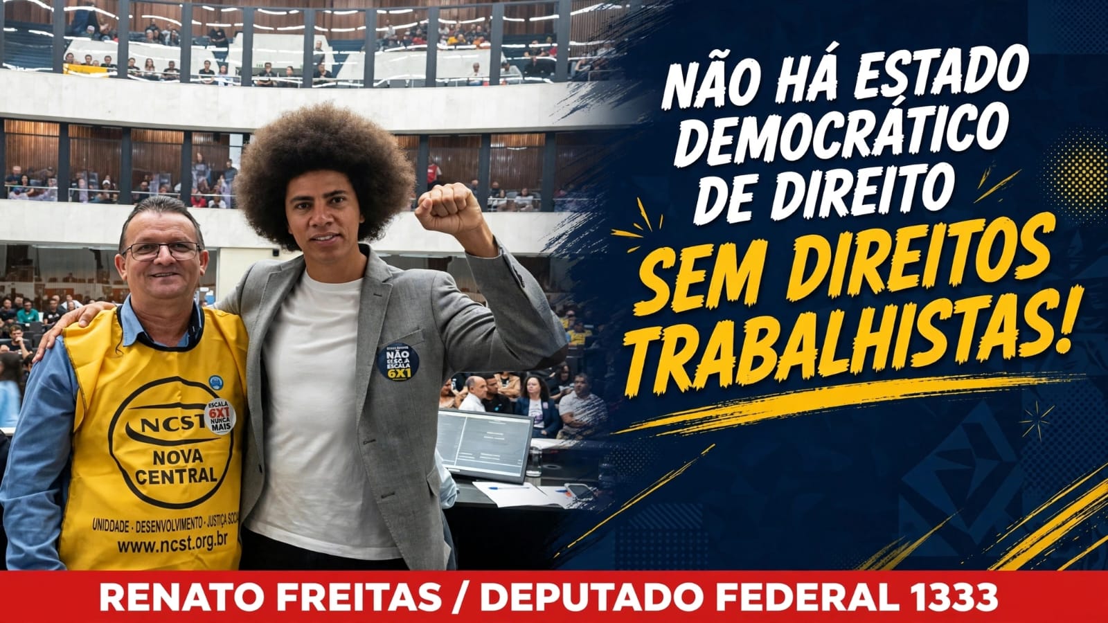 RENATO FREITAS: UM DE NÓS!  DEPUTADO FEDERAL 1333
